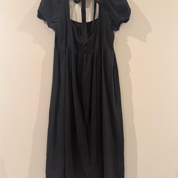ASOS Black Maxi Dress with Puff Sleeves - Picture 2 of 3